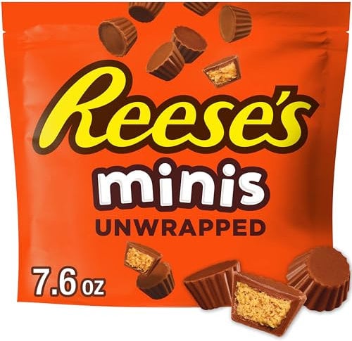 REESE'S Chocolate Peanut Butter Cup Candy| Minis| 7.6 Oz Pouch