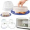 True Face Microwave Plate Covers 5 Pack – Ventilated Food Lids for Microwave Oven, Reusable Splash Guard Cover for Bowls & Dishes, BPA-Free, Fits 11.5–22.5cm