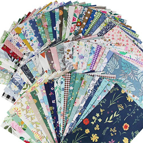Jukway 20 Stück Baumwollstoff Meterware 30 x 25 cm Stoff Baumwolle Patchwork DIY Stoffpaket Stoffreste Mustern Stoffe zum Nähen Quilten Dekoration Handarbeiten (20 Stück)