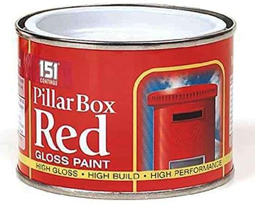 SDMAX 151 Coatings Paint Primer Metallic Gloss Matt 180ml, Non-drip Gloss Paints, Hard Drying, Hard Built, And High Performance (Pillar Box Red)