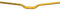 SPANK Cintre Spoon ¯31,8mm, 800mm Rise 40mm Gold MTB Lenker, goldfarben, 31,8 mm
