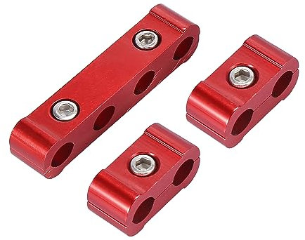 X AUTOHAUX 1 Satz Automotor Zündkerze Kabel Separator Webstühle Teiler 8mm Rot