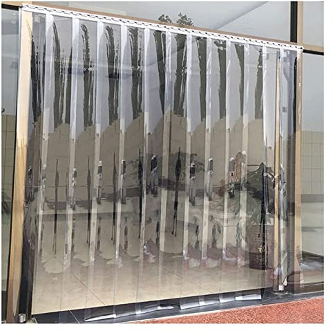 SYFXZZDS Lamas Persianas Verticales PVC Cortina Puerta Tira de PVC Tiras Vinilo por Comercio, Fábrica, Garaje, Personalizado (Size : 165x240cm/64.96x94.49in)