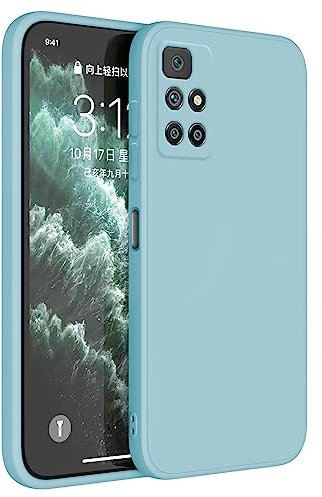 Topme Handyhülle Hülle Fur Redmi 10 / Redmi 10 2022 (6.5 Inches) Case Schutzhülle, Hautschutz Aus TPU Silikonhülle - Hellblau