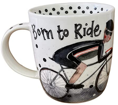 Alex Clark Born to Ride - Cycling Mug - Cyclist - Presents for Him - Bike - Biker - Original Design Designed in The UK...