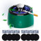 2 en 1 purificateur d'air cendrier multifonctionnel sans fumée idéal pour le Bureau de voiture ou la maison, cendrier rechargeable USB sans fumée avec 8 packs de filtres noirs (Vert)