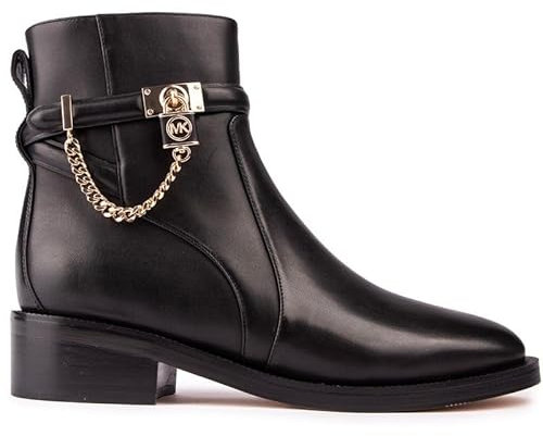 Michael Kors 40F3HAME5L-001 HAMILTON FLAT BOOTIE Donna, BLACK EU 36