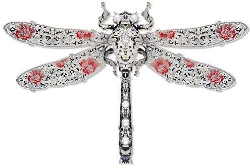 Piececool 3D-Metall-Puzzle, 3D-Puzzle, bernsteinfarbene Libelle, Metall-Modellbausatz, Weihnachtsgeburtstagsgeschenke für Jugendliche und Erwachsene