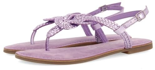 GIOSEPPO Sandali Fucsia In Pelle Intrecciata per Donna ZupANJA, Malva, 37 EU