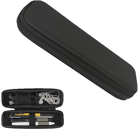 SHENLONG EVA Pencil Case, Hard Shell Zipper Pouch for School Office Supplies, Executive Pens, Ballpoint Pens, Data Cables