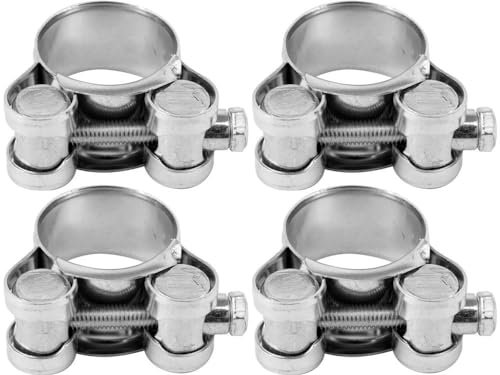 4xVOREL Klemmschelle 73789 23-25mm 18mm Stahl