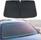 WYXFCBF Parasol Coche Delantero para Audi A4 B6 Sedan 2001 2002 2003 2004, Plegable Parasol para Parabrisas Protección UV Aislamiento TéRmico Accesorios,Black