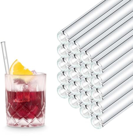 Novela Global - Paille courte en verre borosilicarte 15 cm lot de 50 Marque française Offre Pro