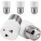 5 Stück Lampenfassung E27 Fassung Lampenfassung, E14 auf E27 Adapter, Adapter E 27 Auf E14 für Ac 90v bis 240v 4a Lampe Sockel Lampen (Weiß)
