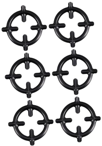 MUSISALY 6pièces Support Fer Noir Pour Cuisinière à Gaz Et Pratique Pour Casseroles Et Petites Poêles