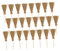 WOONEKY 75 Pcs Small Broom Artificial Mini Straw Broom Doll Home Supplies Witch Broom Pens Mini Broomstick Straw Ornaments Home Goods Decor Halloween Decorations Mini Decor Brown Pine Wood