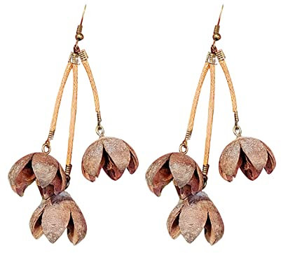 Csnbfiop Tropfen Baumeln Ohrringe Für Frauen Mädchen Vintage Holz Eichel Anhänger Schmuck Ohrringe Weihnachten Party Charme Geschenk