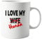 signkitsuk I Love My Wife x Honda 11oz Mug - Funny Coffee Cup for Car Enthusiasts and Honda Fans - Unique Gift for Husband, Boyfriend, or Car Lover - Ceramic Mug for Coffee, Tea, or Hot Chocolate