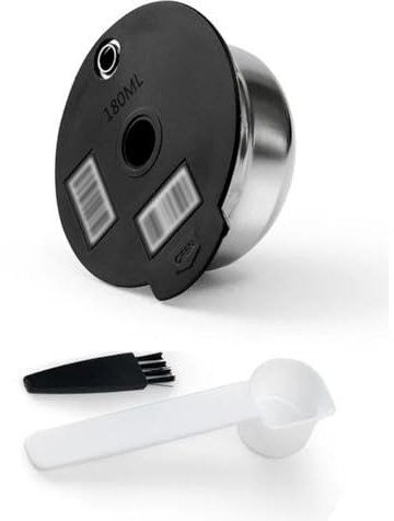 YUYUEMI Taza de cápsulas de acero inoxidable, filtros de café recargables, cápsulas de café reutilizables para cafetera Bosch Tassimo Series (180 ml)