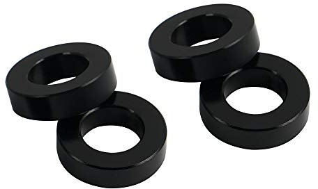 4-teiliges Motorradzubehör vorne Bremssattel Spaces Kit for Ducati SUPERBIKE 1299 1198 Panigale V4 RS 955 Panigale V2(Black)