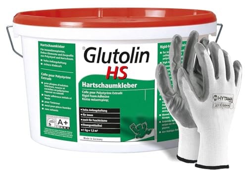 Colla Glutolin Hs 8 Kg Colla per Depron Collante per Pannelli Isolanti DEPRON, in Omaggio 1 paio di guanti in nitrile