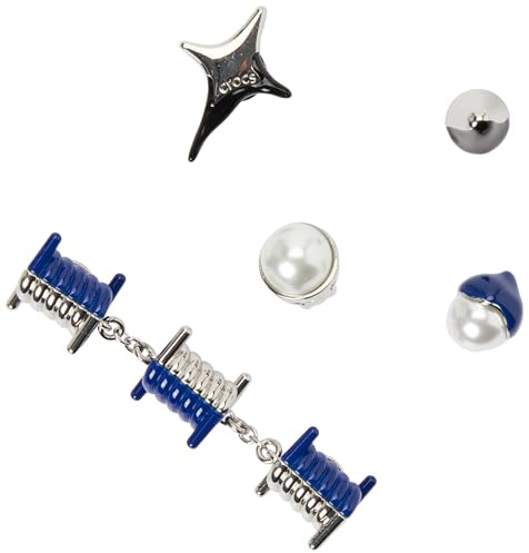 Crocs Unisex Jibbitz Charms,Punk Dipped Enamel 5 Pack