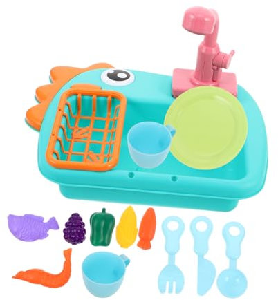 Gatuida 1 Juego Cocina Infantil con Lavavajillas de Juguete Set de Simulación de Agua para Actividades de Imaginación y Juego de Roles Diseño Único y Divertido