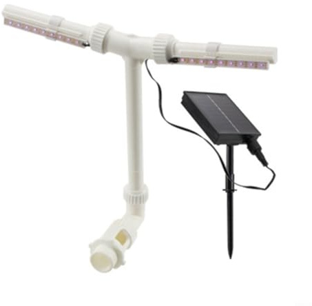 Igniport Fontana Solare Bianca per Piscina con Doppia Testa, Luci LED e Telecomando, per Piscine Fuori Terra o Interrate (1)