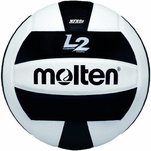Molten Premium Competition L2 Volleyball, NFHS zugelassen, Unisex, schwarz/weiß