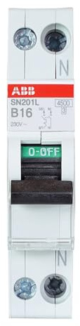 ABB SN201 L B16 INTERR. Automatik 1P+N 4,5KA