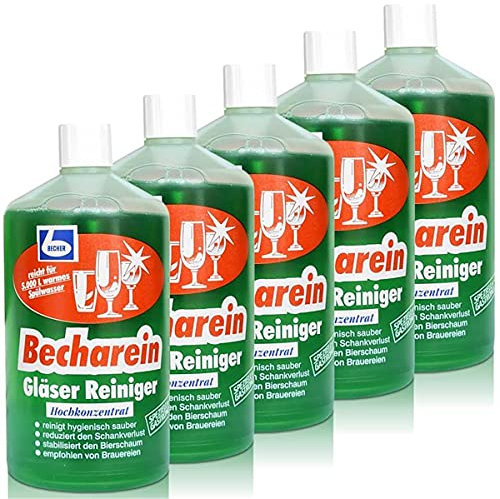 5x Dr. Becher Becharein Gläser Reiniger Hochkonzentrat / 1 Liter