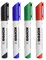 Kores - K-Marker XW2: Bunte Whiteboard Marker mit Keilspitze, trocken abwischbar und nahezu geruchslose Tinte, Schul- und Bürobedarf, Set aus 4 Sortierten Farben
