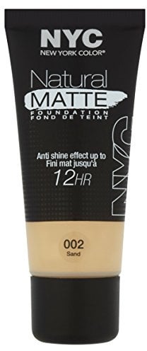 NYC Natural Matte Foundation 12HR Creme Grundierung Teint Gesicht Make Up 30ml - 002 Sand