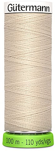 Gutermann Recyceltes Polyester-Faden, 10 m, Knochen