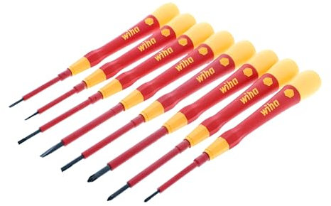 Wiha 32088 8 Piece Insulated PicoFinish Precision Screwdriver Set