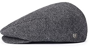 Brixton Herren Cap m tze, grey/black herringbone, XS EU