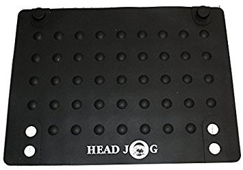 Head Jog Hair Tools Black Travel Heat Mat For Straighteners, Hairdryers, Curlers, Flat Iron & Hot Tongs. Flexible Silicone Heat Resistant Mat For Heated Tools Storage & Transport. (21.5cm x 16cm)