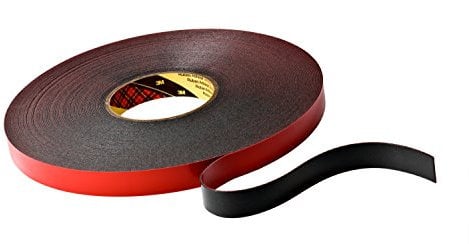 3M Ruban mousse adhésif double face acrylique VHB 5925 F, Noir, 12 mm x 33 m