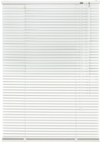 Unbekannt Alu Jalousie Weiß - Breite 40 bis 240 cm - Höhe 130/160 / 220 cm - Tür Fenster Rollo Jalousette Aluminium Fensterjalousie Lamellen Metall (240 x 220 cm)
