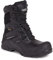 Apache Workwear Men's Combat Safety Boot | UK Size 12 | Composite Anti Scuff Toe Protection | Black Leather High Leg Shoe | Waterproof and Breathable Inner Lining
