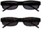 OPULIZE Die Lesebrille Unternehmen Schwarz Braun Leicht Sonnen-Leser Wert 2er-Pack UV400 Designer Stil Herren Frauen SS32-12 +2,50