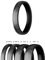 Treuheld® | Ring aus Edelstahl | Schwarz | Ringgröße 56 | Breite 2mm | Damen & Herren | Matt/Frosted | Freundschaftsring Verlobungsring Ehering