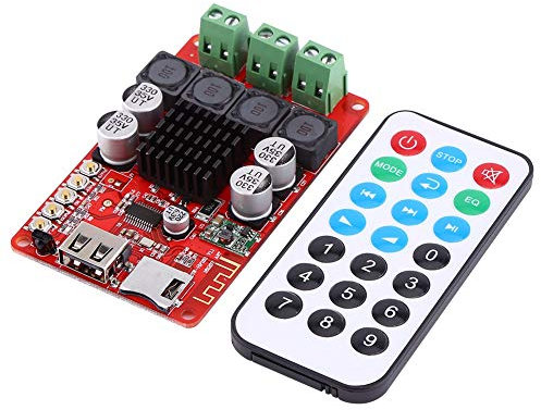 Hilitand 50 W + 50 W Portable TF Card Audio Receiver Amplifier Board Decoder with remote control DC 8 26 V