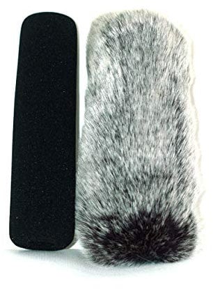 18cm Furry fur MIC Windshield Windscreen Compatible for Rode Ntg-3 ntg-2 ntg-1 Sony ECM-674 ECM-678 ECM 680s Audio-Technica AT897 Sennheiser MKH416/MKE600 Microphone