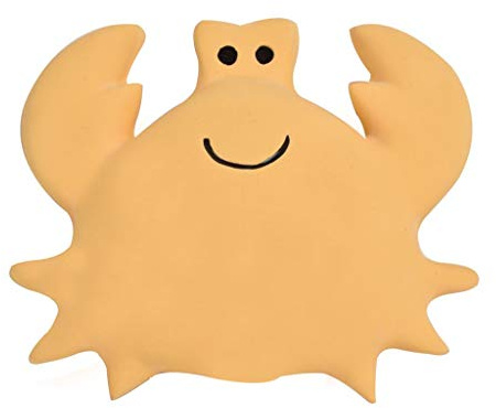 Ocean Buddies – Krabbe – 3-in-1 Rassel, Beißring, Badespiel – 100% Naturkautschuk