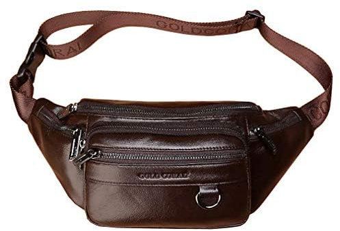 Sac Banane en Cuir pour Hommes et Femmes, Voyage en Plein air, Marche, randonnée, Camping, Pochette pour téléphone, Portefeuille, Sac à Dos décontracté