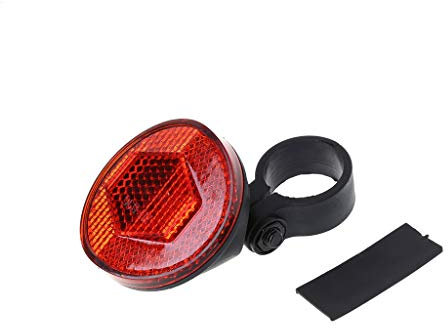 flowerPEI 1Pc Bicycle Handlebar Reflective Reflector Night Riding Cycling Safety Warning Reflective Light Folding MTB Road Bike Rear Fork Mount Reflector Light Accessories
