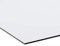 Dibond Panneau composite en aluminium d'une épaisseur de 3 mm de couleur blanche (50x70 cm)