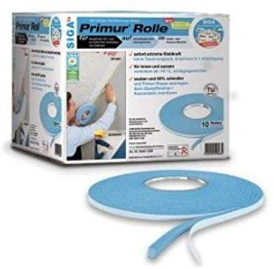 10 Stück Siga Primur Rolle Hochleistungs-Klebemasse 12 mm x 8 m