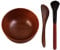 Colcolo Set of 3 DIY Wooden Mixing Bowl Set, silicone brushes, soft and pliable